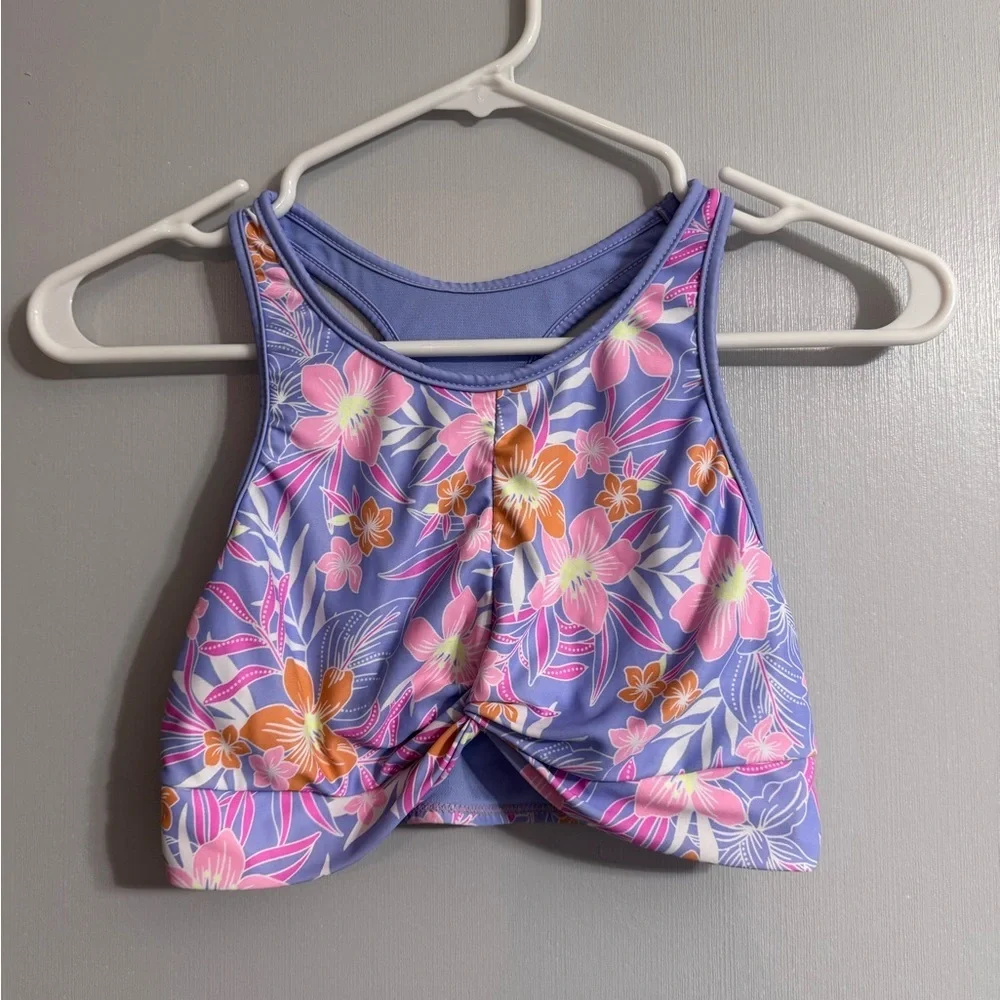 Hurley Kids Floral Bikini Swimwear Set Size Large